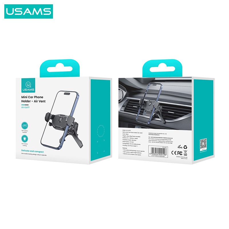 USAMSCar Mobile Phone Holder Car Air Outlet Gravity Navigation Mobile Phone Support Holder Clamp Buckle Bracket