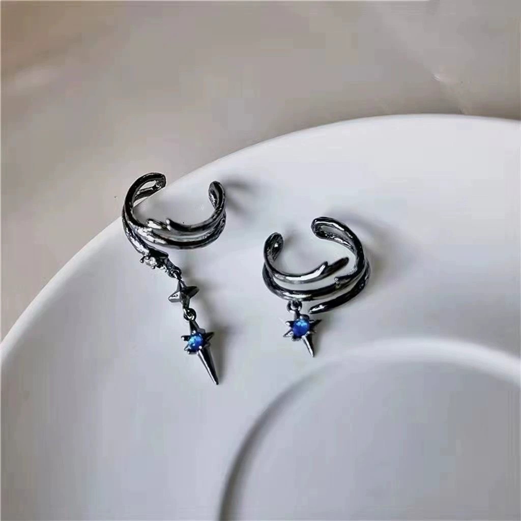 Dark Style Thorns Asymmetric Ear Clip Women's Sweet Cool Distinctive Ear Clip Without Ear Holes Fashion High-end Sense Earrings Earrings