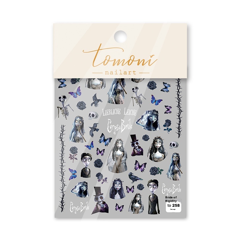 Tomoni Thin And Tough258magico Japanese Nail Stickers5d Nail Stickers Pro Zombie Bride Stickers