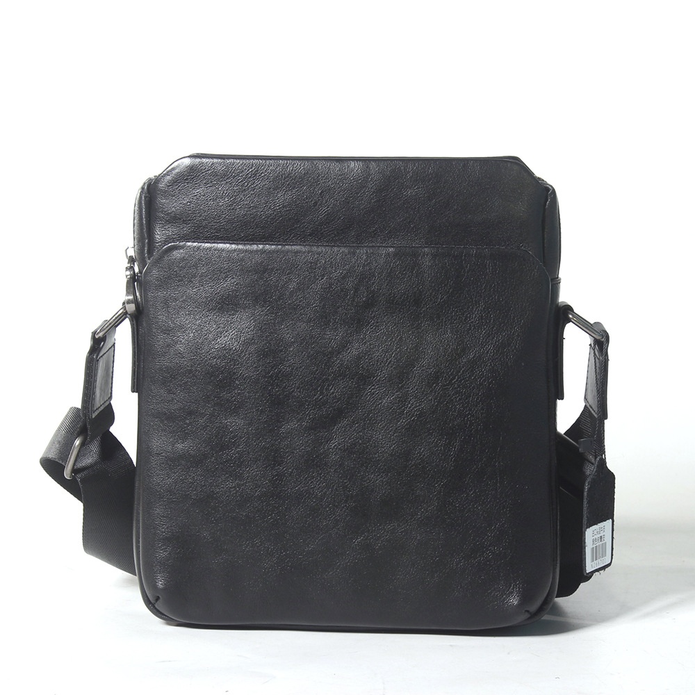 Men's Genuine Leather Messenger Bag Fashion Shoulder Bag First Layer Cowhide Vertical Crossbody Backpack Vegetable Tanned Leather Business Casual Bag