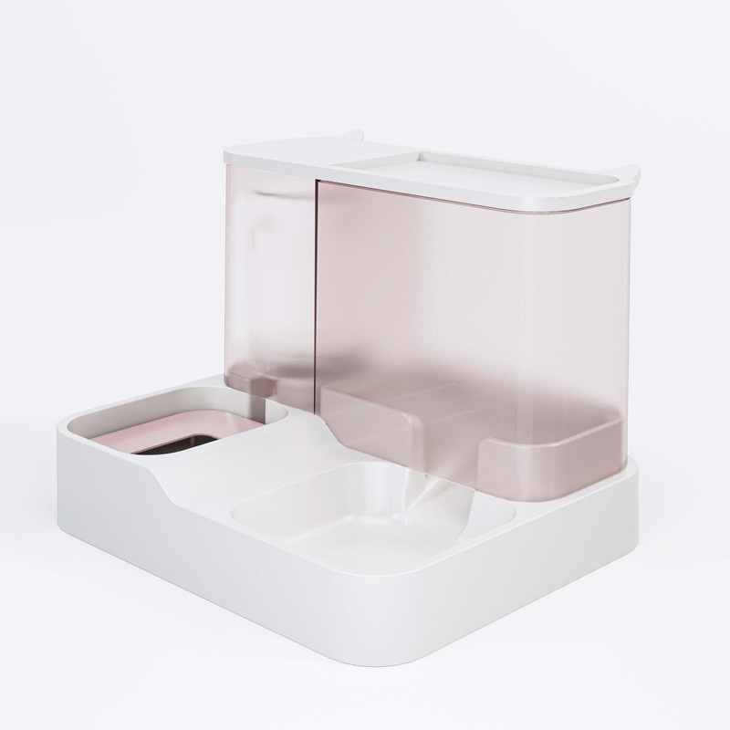 Cat Automatic Feeder Water Dispenser Large Capacity Drinking Water Integrated Flowing Water Does Not Wet The Mouth Dog Drinking Water Pet Supplies