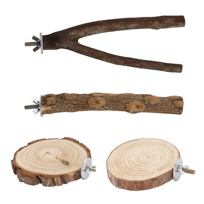 Bird Perch,Prickly Ash Wood Stand,Bird Toys,Stand Pole,Tree Branch,Bird Supplies,Stand Board,Platform,Parrot Chewing Toys