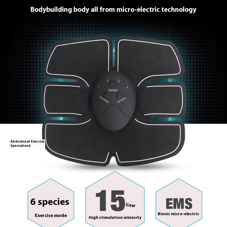 Abdominal Muscle Patch Fitness Equipment Abdominal Muscle Trainingtrument Intelligent Fitnesstrument Lazy Muscle Trainingtrument(single Host Version)