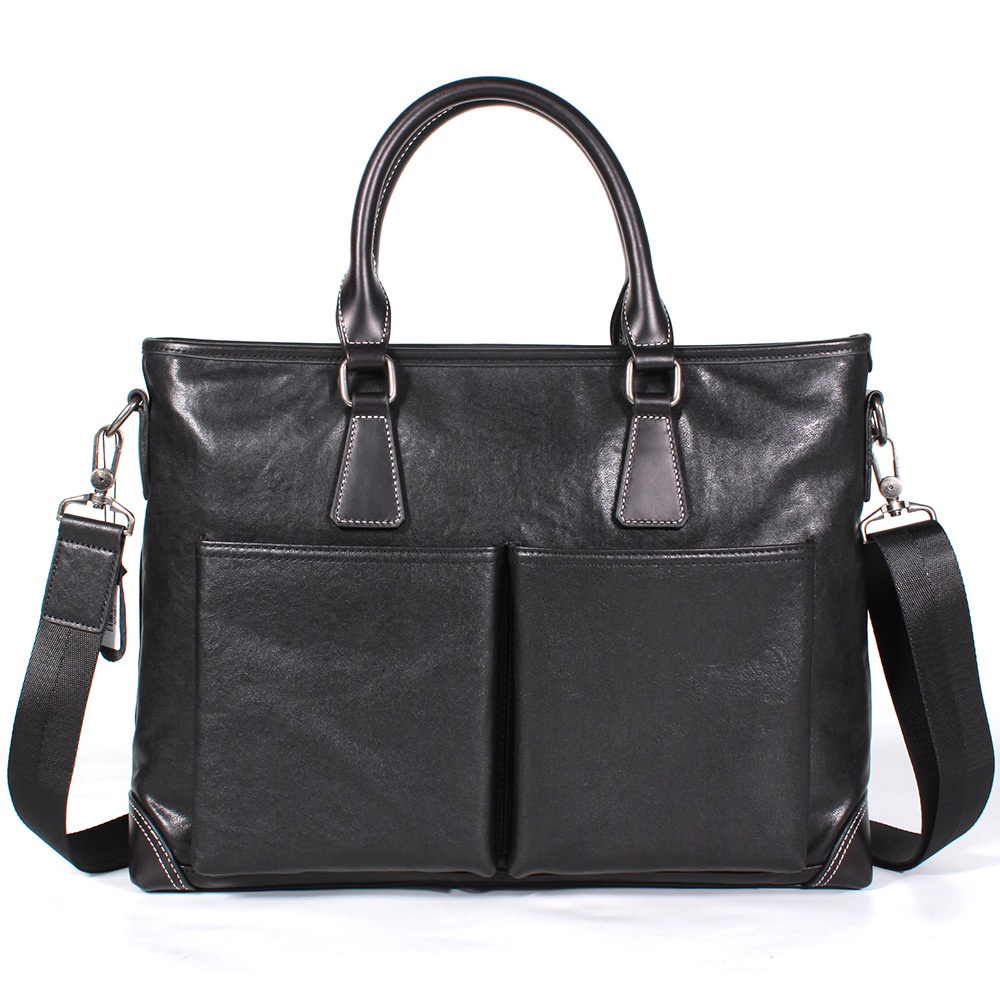 Spring And Summer Men's Top Layer Cowhide Computer Bag Men's Bag Genuine Leather Briefcase Business Handbag Men's Bag