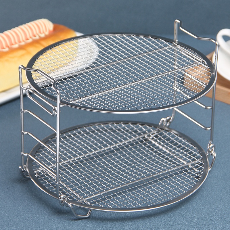 Stainless Steel Steaming Grid Household Kitchen Steamer Multifunctional Low-leg Water-proof Steaming Rack Cooking Cooking Steaming Drawer