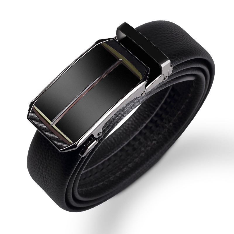 Brand Genuine Leather Men's Belt Gift Box Automatic Buckle Trouser Belt First Layer Cowhide Belt Men's Business Belt