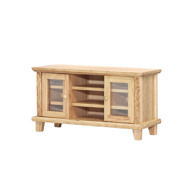 1:12 Miniature Food Toys Ob11 Living Room Storage Cabinet Scene Doll House Accessories Mini TVCabinet M148