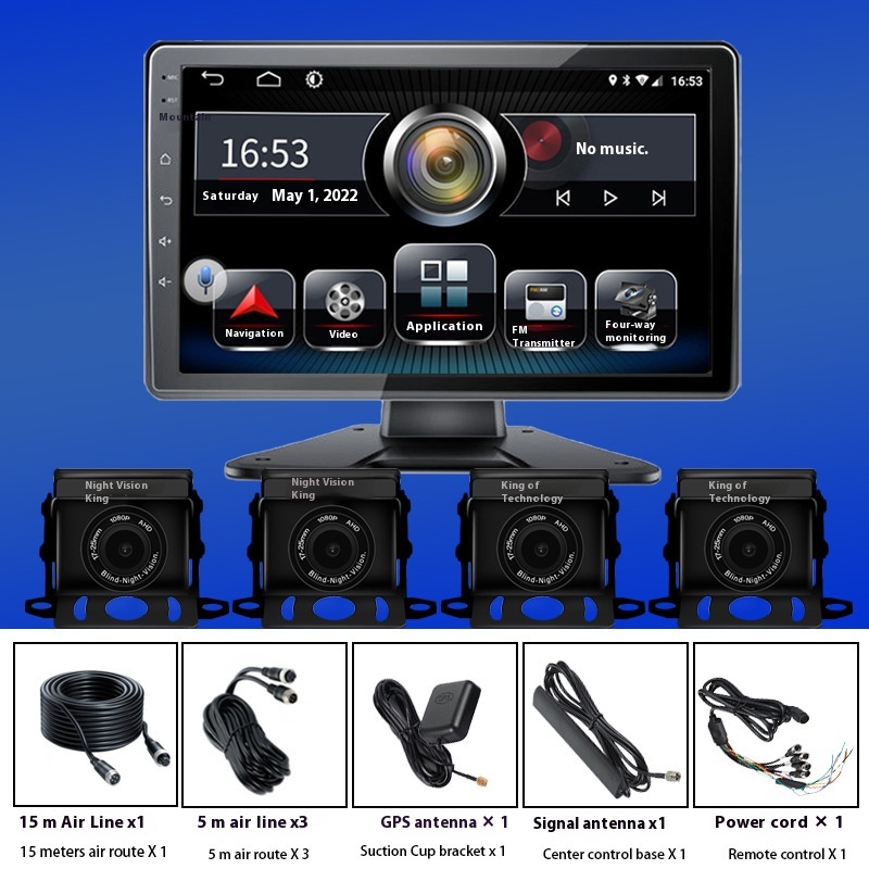 Large Truck Navigator Driving Recorder High-definition Night Vision Touch Screen Fleet Management Remote Monitoring All-in-one Machine