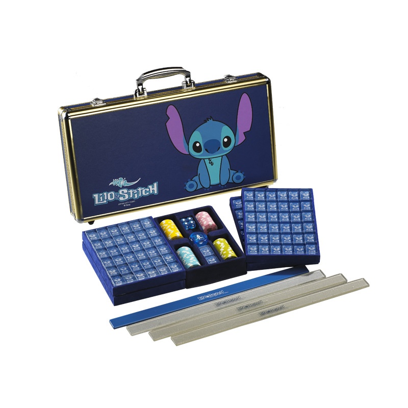 Direct Of Mahjong Aluminum Box For Home Hand-rolled Mahjong Acrylic 33mm Stitch Cartoon Mahjong