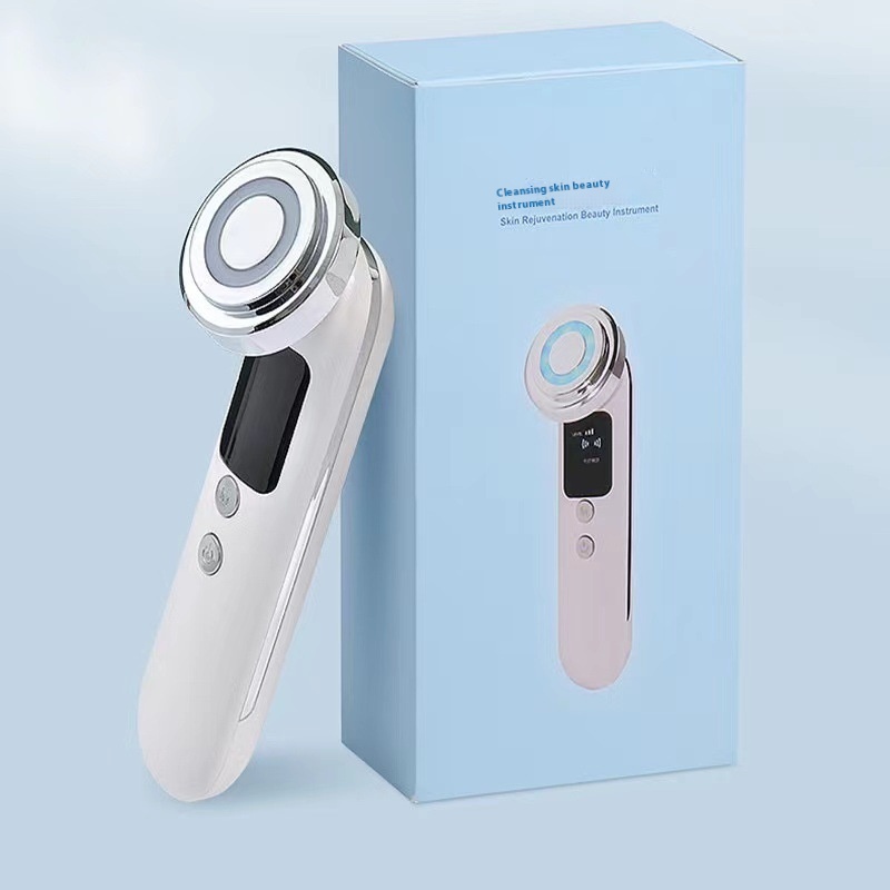 Foreign Trade E M S Red And Blue Light Introduction Beautytrument Facial Cleaning And Skin Beautytrument Ultrasonic Cleaningtrument Ion Introductiontrument