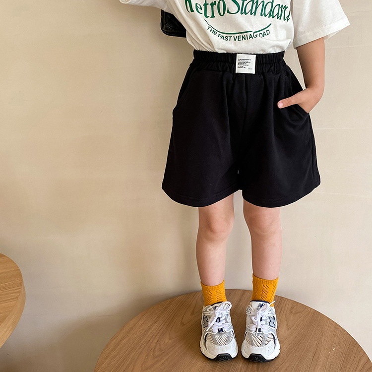 Amo Beibei Children's Korean Loose Sports Shorts Summer Style Boys And Girls Casual Beach Hot Pants