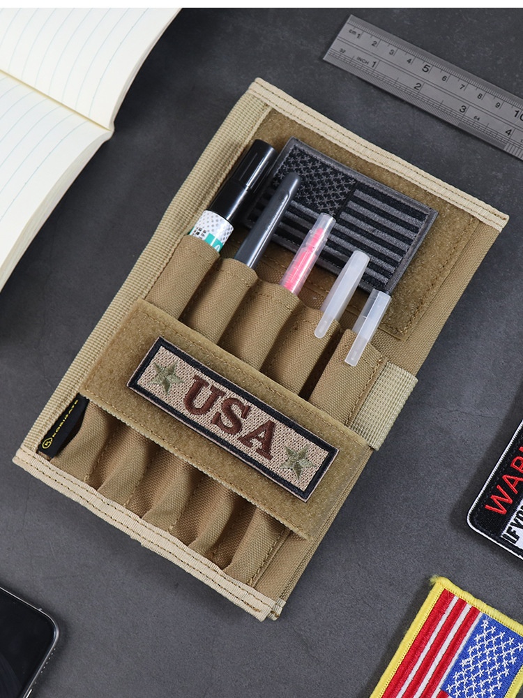 Manba Outdoor Notebook Book Cover Tactical Pencil Case Hot Military Fan Camouflage Tactical Diary Pen Case