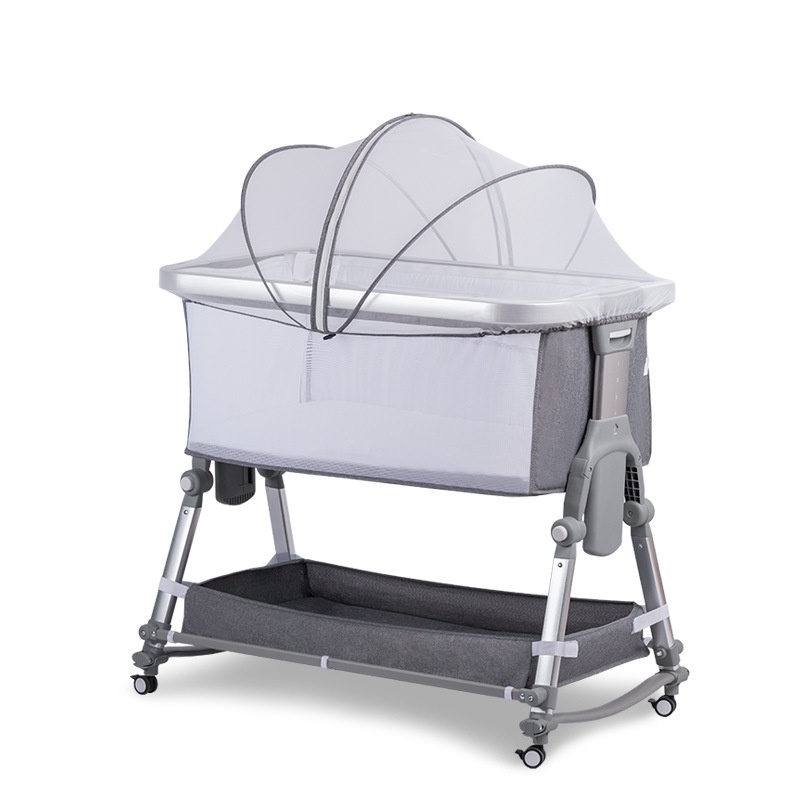 Baby Bed Portable Movable Baby Bed Foldable Bb Splicing Big Bedborn Cradle Bed Adjustable