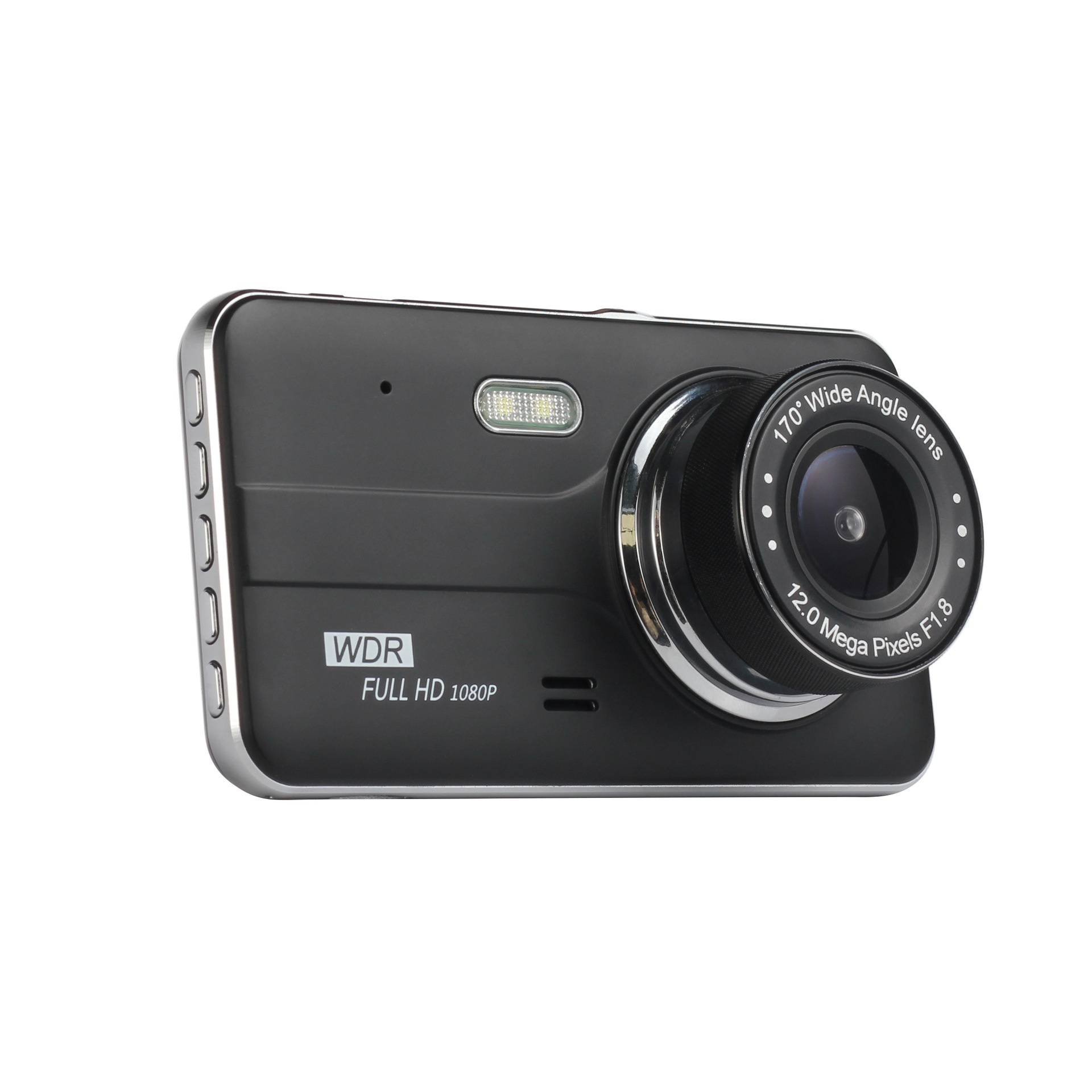 4-inch I P S High-definition1080 P Car Driving Recorder Front And Rear Dual Lenses Support Reversing Image Cardvr
