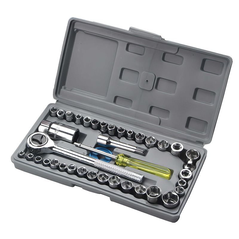 40-piece Set Of Automobile And Motorcycle Combination Tool Socket Set Tool Box Wrench Socket Combination Tool Set