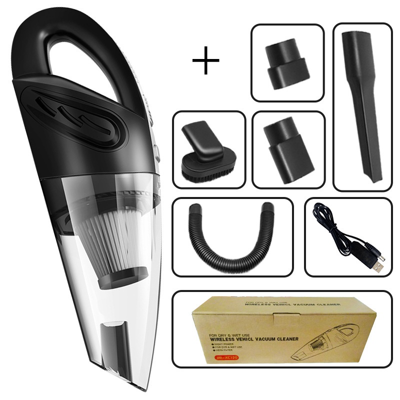 Portable Car Vacuum Cleaner Wireless USBCharging Household Strong Suction High Power Handheld Car Vacuum Cleaner
