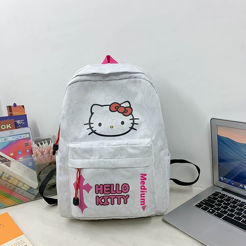 Girls'Fashion Version School Bag KTCat Cutey Cool Backpack Junior High School Student Print Style Backpack