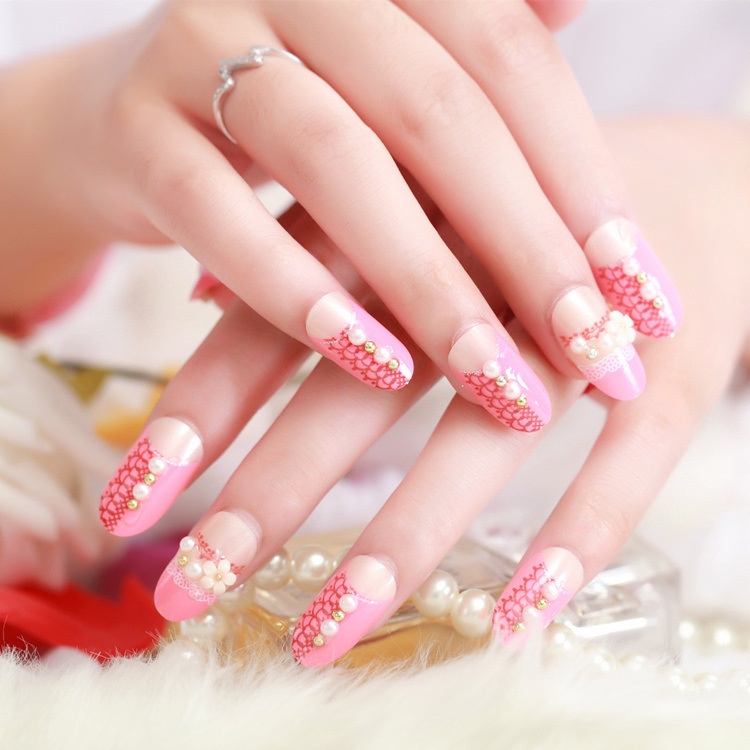 Bridal Studio Nail Stickers Fake Nails Finished Product Disassembly And Wearing Nail Art Nail Art Tools Press On Nails
