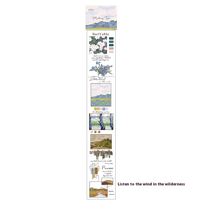Paper More Japanese Paper Long Strips Of Tape Lonely Parade Series Fresh Hand Account Decoration Material Stickers