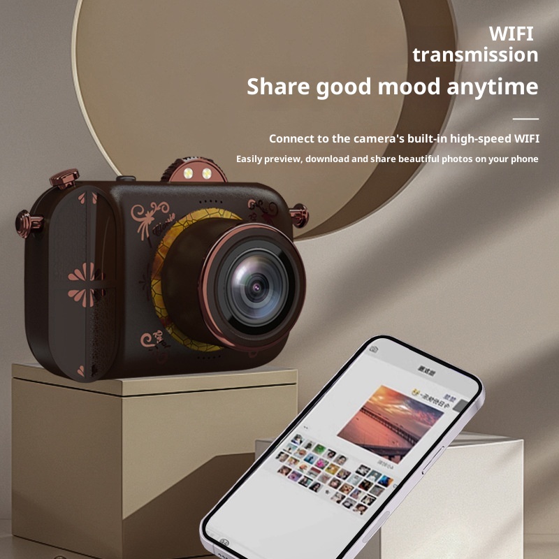 Direct NVC400 Cool Hangxin Retro HD Digital Video Camera 5k HD Video Camera Home Digital Camera