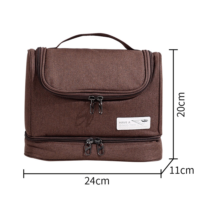 Simple Wabi-sabi Style Business Trip Dry And Wet Separation Storage Bag Large Capacity Cosmetic Storage Bag Portable Toiletry Bag