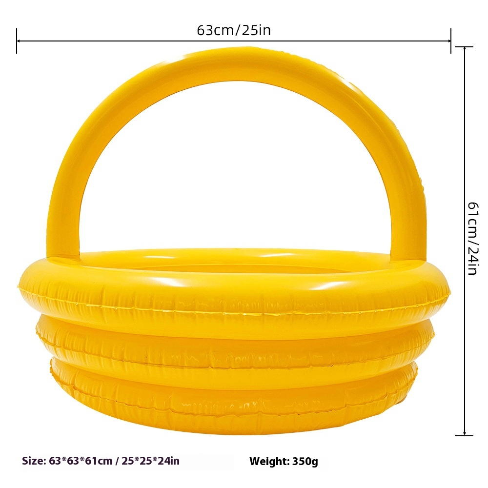 PVC Inflatable Easter Basket Ice Bucket Party Egg Storage Ice Bar Drink Bucket Easter Basket Ice Bucket