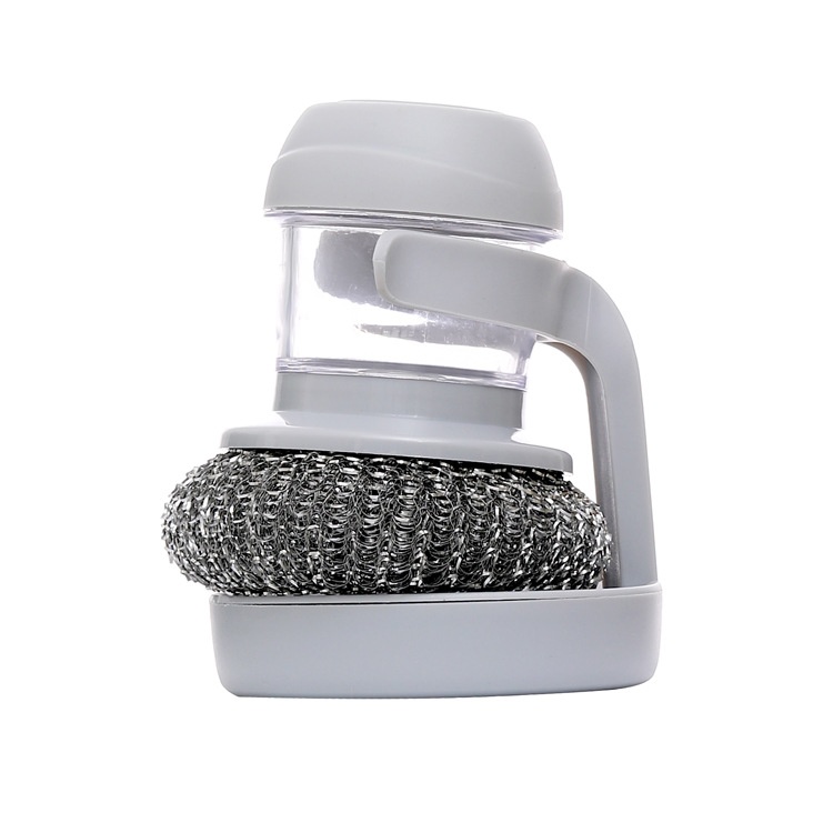 Convenient Automatic Liquid Adding Kitchen Artifact Cleaning Brush Dish Brush Steel Wool Pot Brush Non-stick Brush Household Pot Brush
