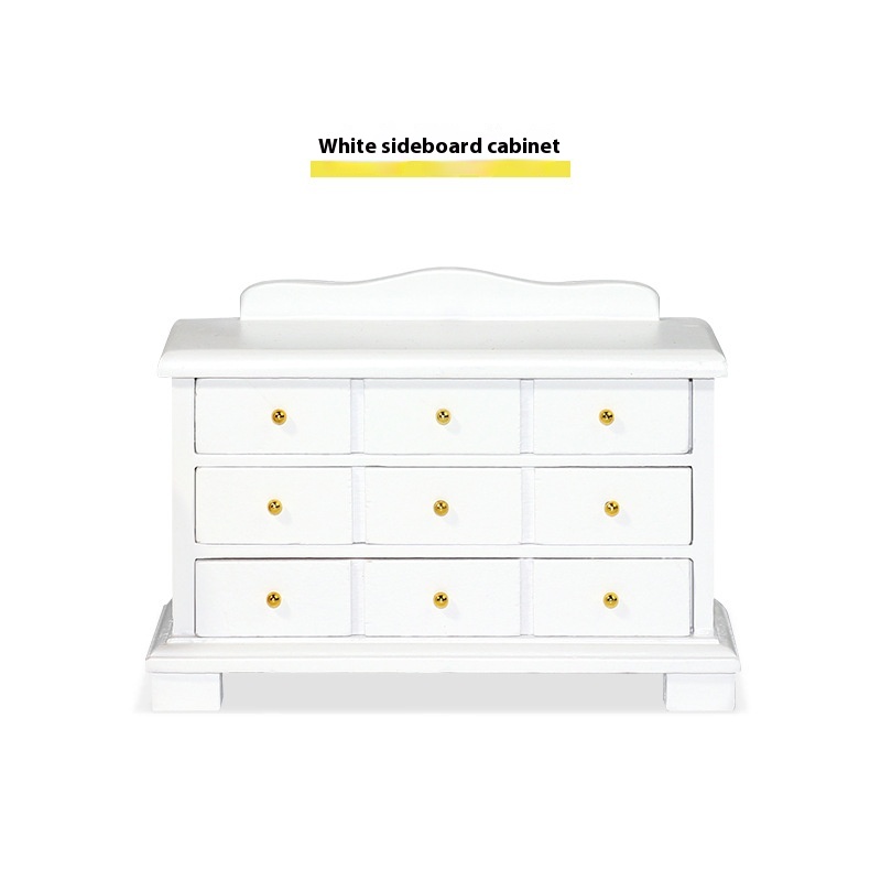 Ob11 Miniature Food Play Toys1:12 Store Kitchen Restaurant Doll House Accessories Mini Wooden Sideboard M145