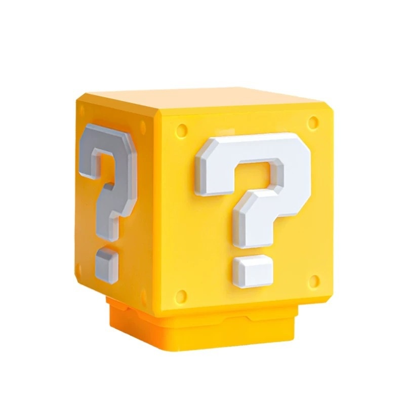 Specially Designed For Press Question Mark Night Light Game Theme Brick Ornaments Creative Desktop Tant Night Light