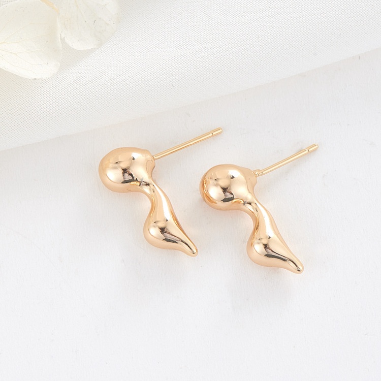 Style Fashion Simple Asymmetrical Musical Note Earrings For Women Niche Earrings Unique Light Luxury Earrings