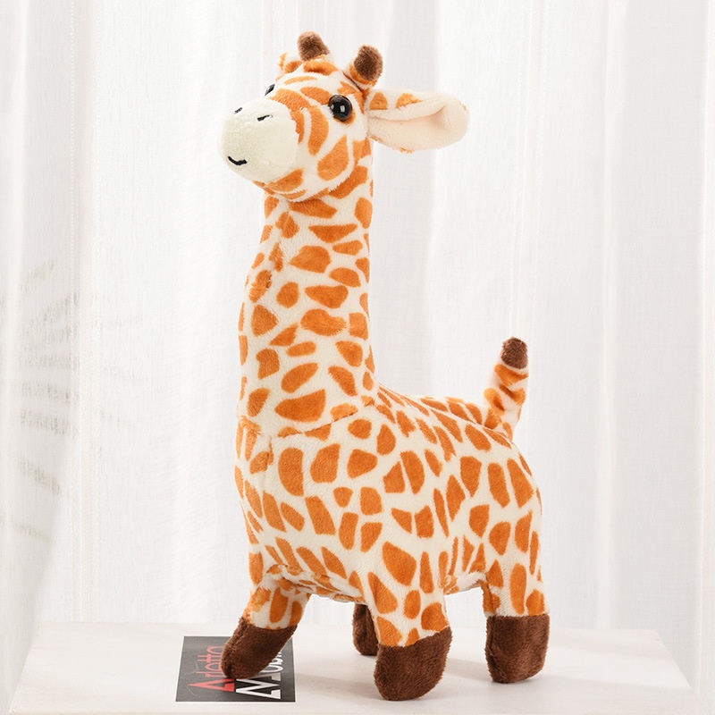 Plush Electric Simulation Giraffe Can Sing And Walk Electric Toy Pet Stall Night Market
