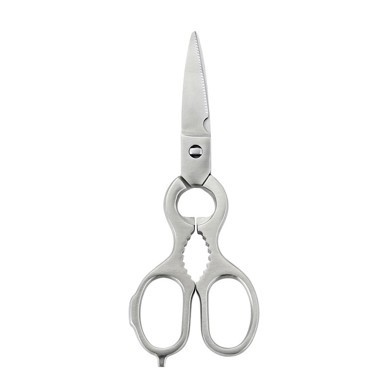All-steel Kitchen Scissors Household Multi-function Food Scissors Gourd Scissors Strong Chicken Bone Scissors Split German Stainless Steel