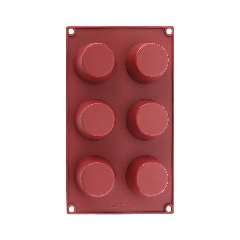 Silicone Cake Mold6 Round Molds Kitchen Household High Temperature Resistant Hand-baked Cake DIYSpecial