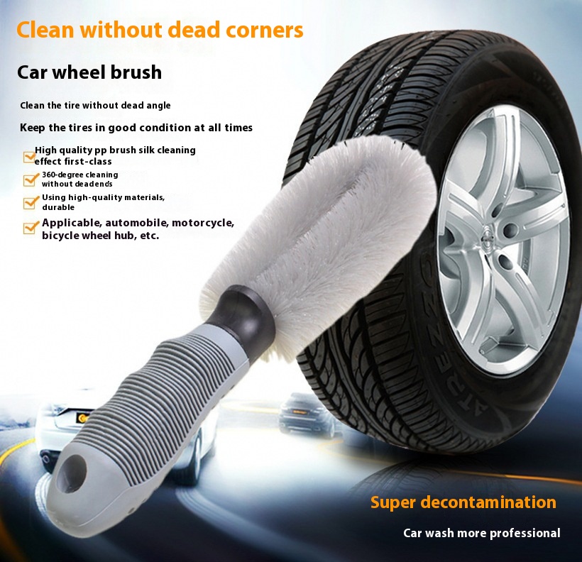 Car Wheel Hub Brush, Wheel Rim, Car Wash And Cleaning Tools, Car Cleaning Brush, Wheel Beauty And Cleaning Supplies