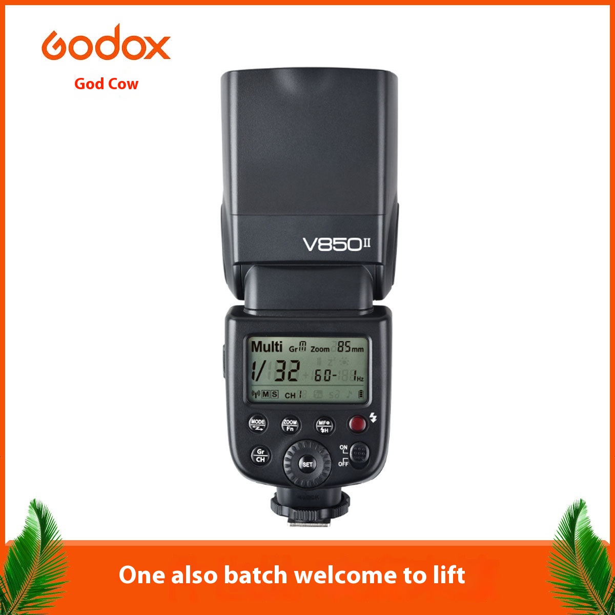G O D O X V850 I I Second Generation High-speed Hot Shoe S L R Camera Top Flash Lithium Battery Receives2.4 G