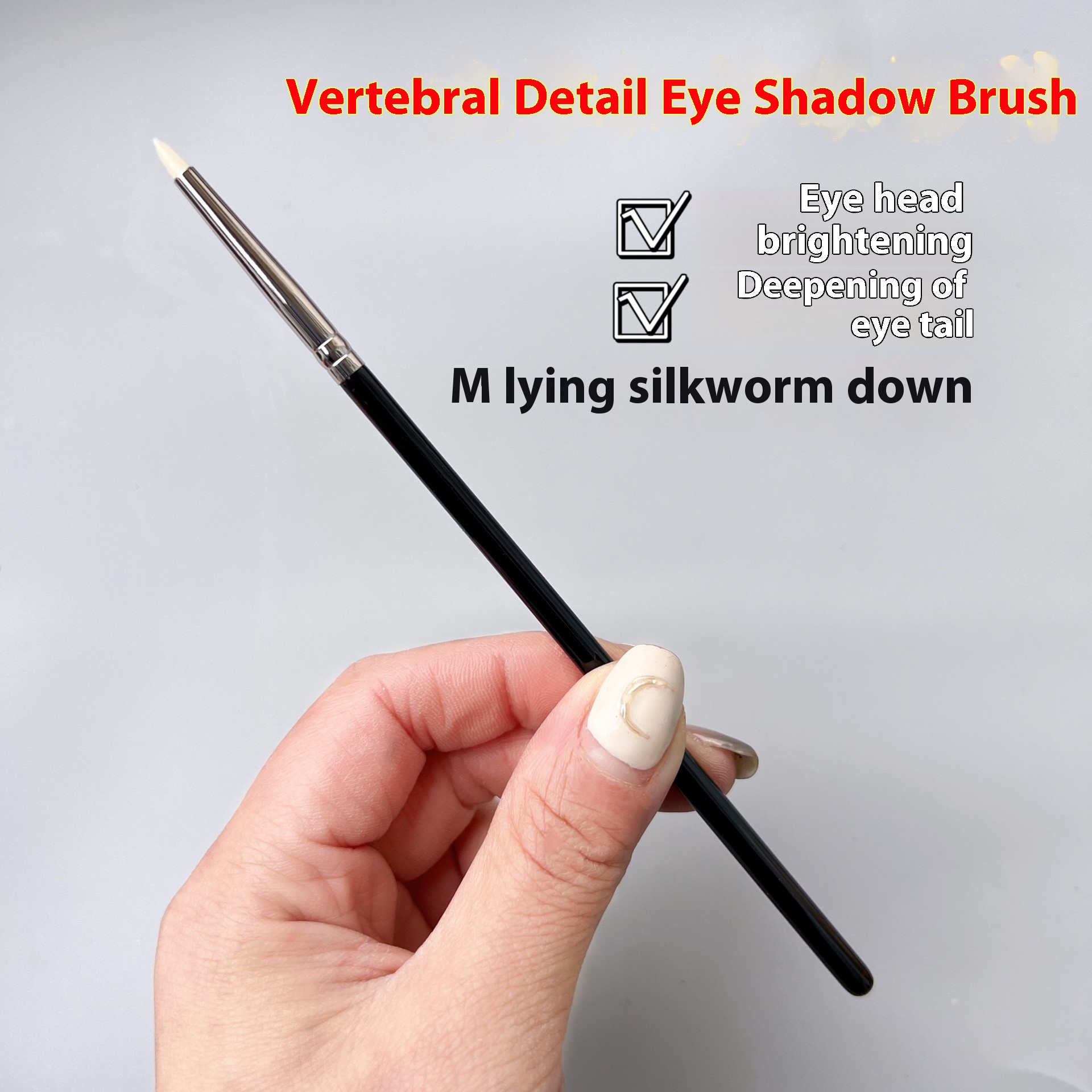 Tapered Detail Brush, Soft-bristled Eye Shadow Brush, Blending Brush, Pointed Tip, Partial Eye Brightening Makeup Brush