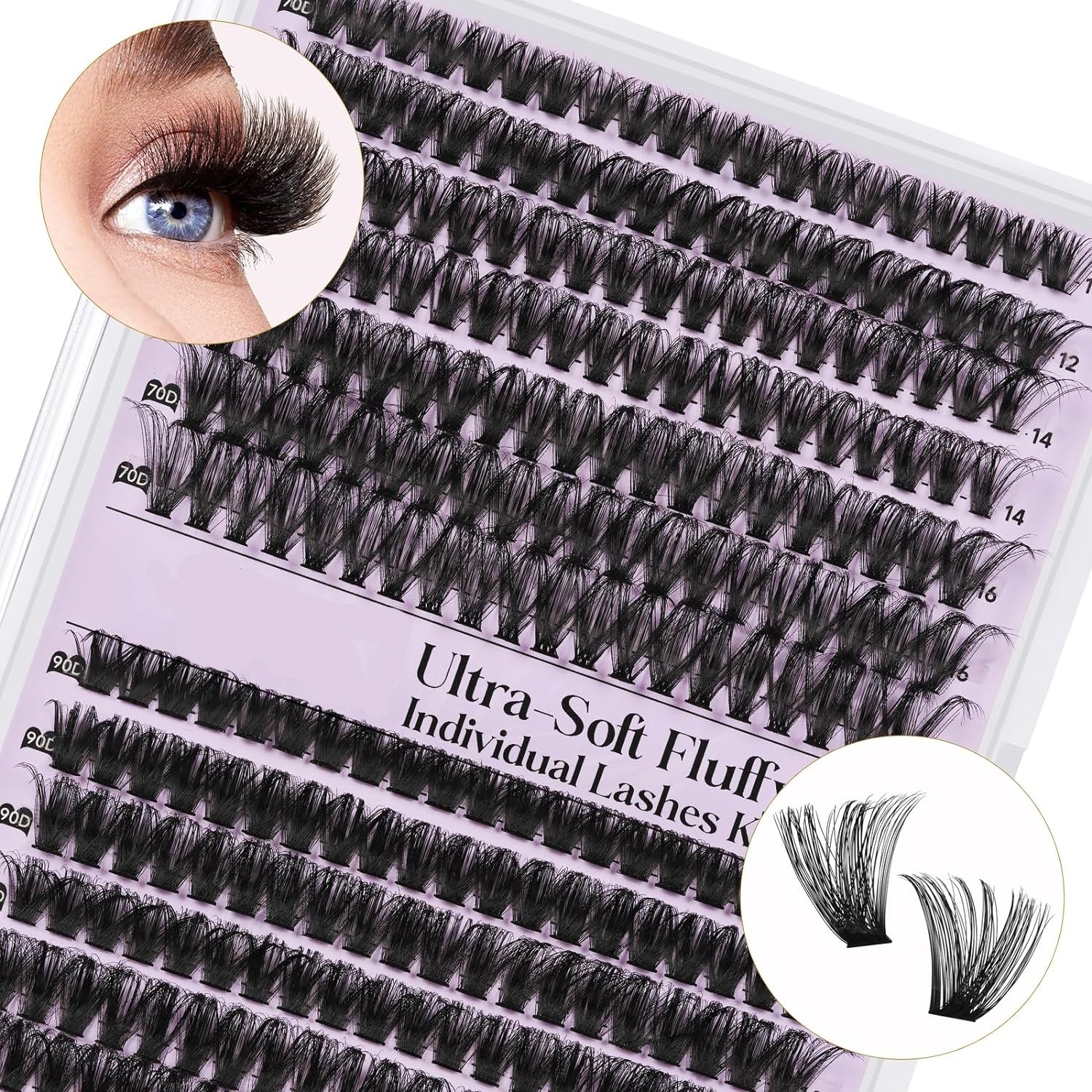 Russian3d Curled False Eyelashes False Eyelashes Segmented False Eyelashes Thick False Eyelashes