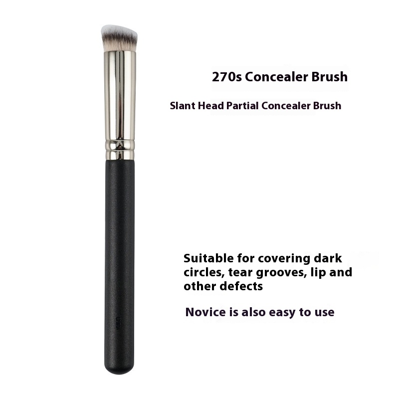 Internet Celebrity Recommends Concealer Brush To Cover Dark Circles Without Eating Powder, Soft Bristles270 Concealer Brush, Oblique Head Makeup Brush, Traceless Brush