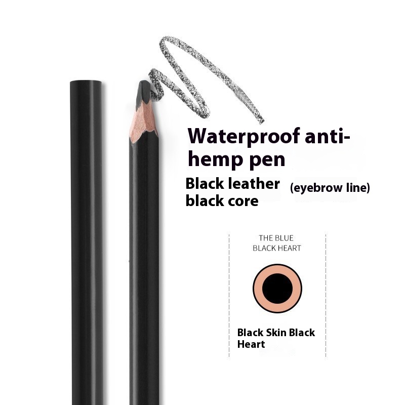 Hoho Eyebrow Pencil Hard Core Original Wood Waterproof And Sweat-resistant Long-lasting Makeup Artist Special Fine Line Embroidery Machete