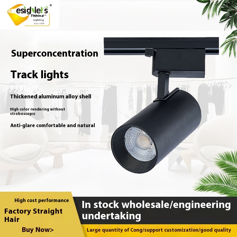 Led Surface Mounted Light Light Supermarket Fresh Light Clothing Store Cob Track Light Astigmatism Track Light Custom