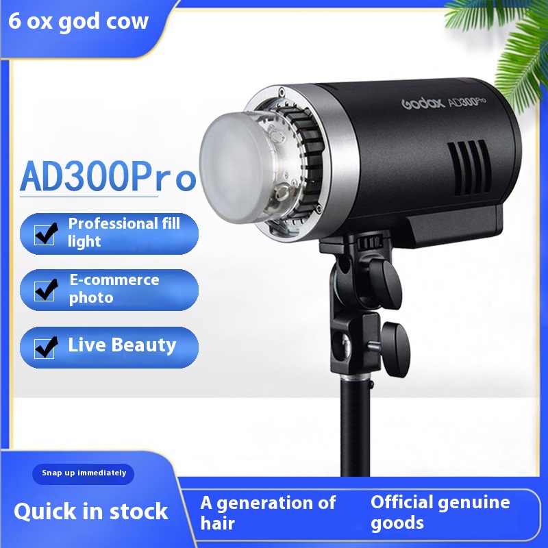 G O D O X A D300pro Outdoor Flash Lithium Battery Portable S L R Camera High-speed T T L Photography Light