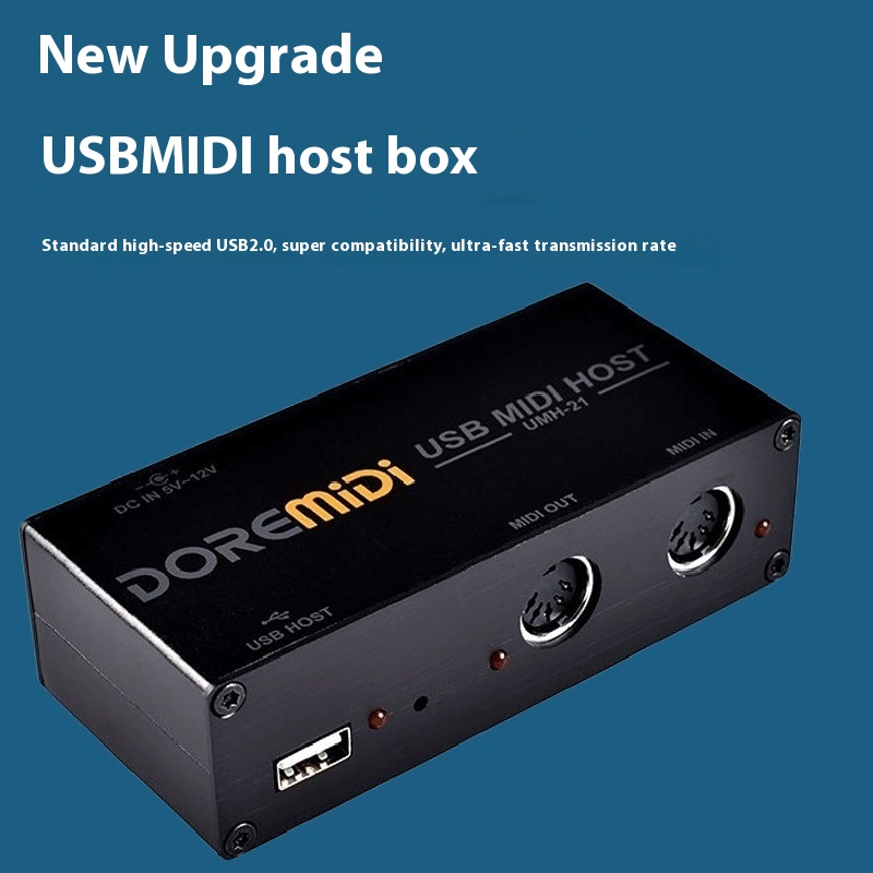 D O R E Mi Di High-speed U S B M I D I H O S T Host Box M I D I Keyboard Electric Blow Tube Electric Drum Effector