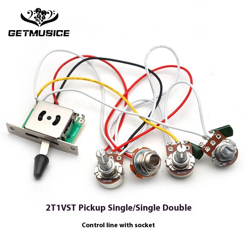 S T S Q Electric Guitar Circuit Assembly Single Single Single Single Double Electronic Circuit1 Volume2 Tone Five-position Switch