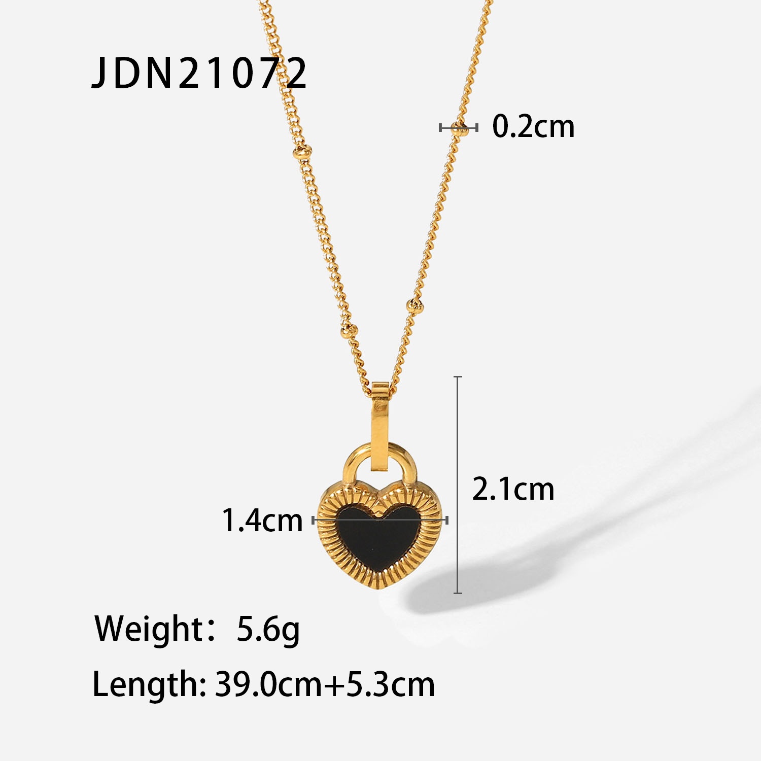 French Light Luxury Niche Retro Double-sided Love Necklace For Women Autumn And Winter Versatile Fashion Necklace