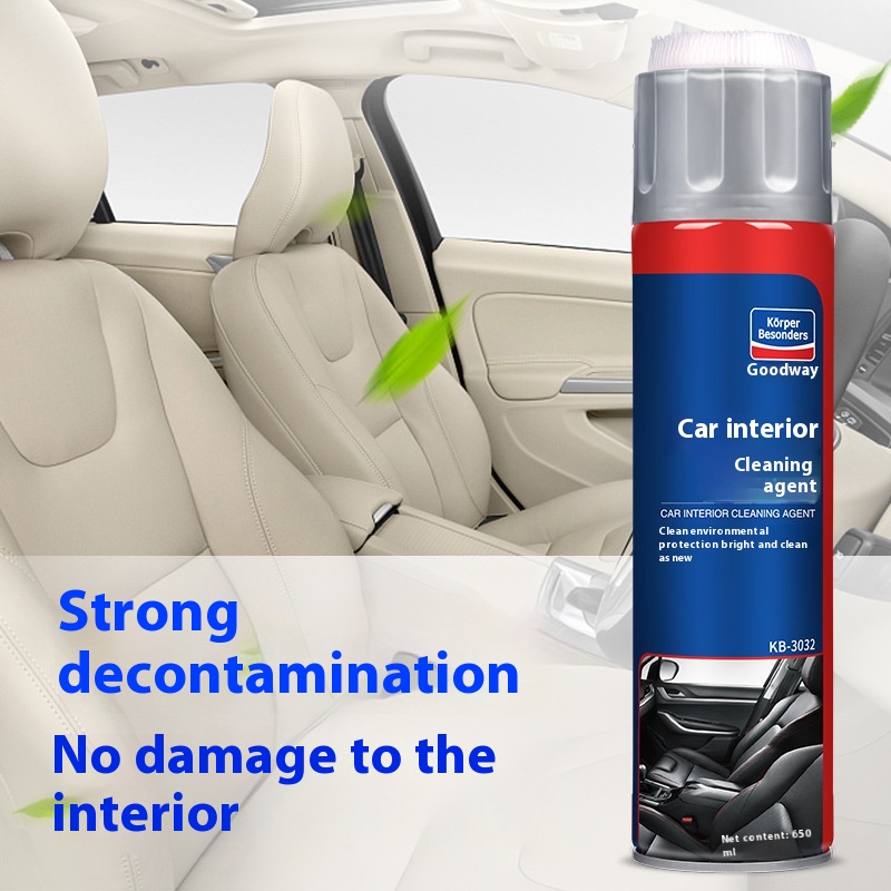 Goodway Car Interior Cleaner Car Ceiling Seat Leather Decontamination No-wash Multifunctional Foam Cleaner
