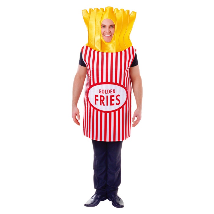 Fun Food Party Costumes Cosplay Carnival Halloween Stage Costumes French Fries Costumes