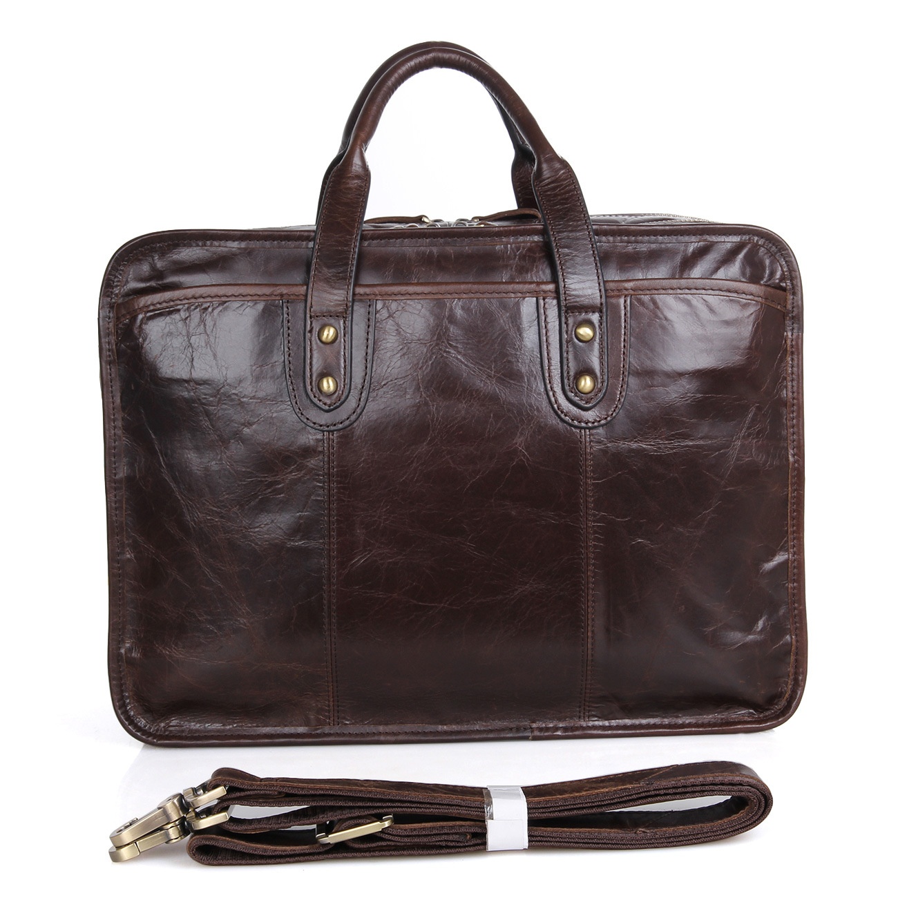 Camida Retro First-layer Genuine Leather Men's Bag One-piece Drop-shipping Handbag Computer Bag Business Briefcase