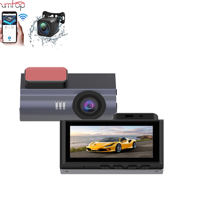 2.5 K H D Driving Recorder Wi Fi Mobile Phone Controlled Recorder Front And Rear Dual Recording1080 P