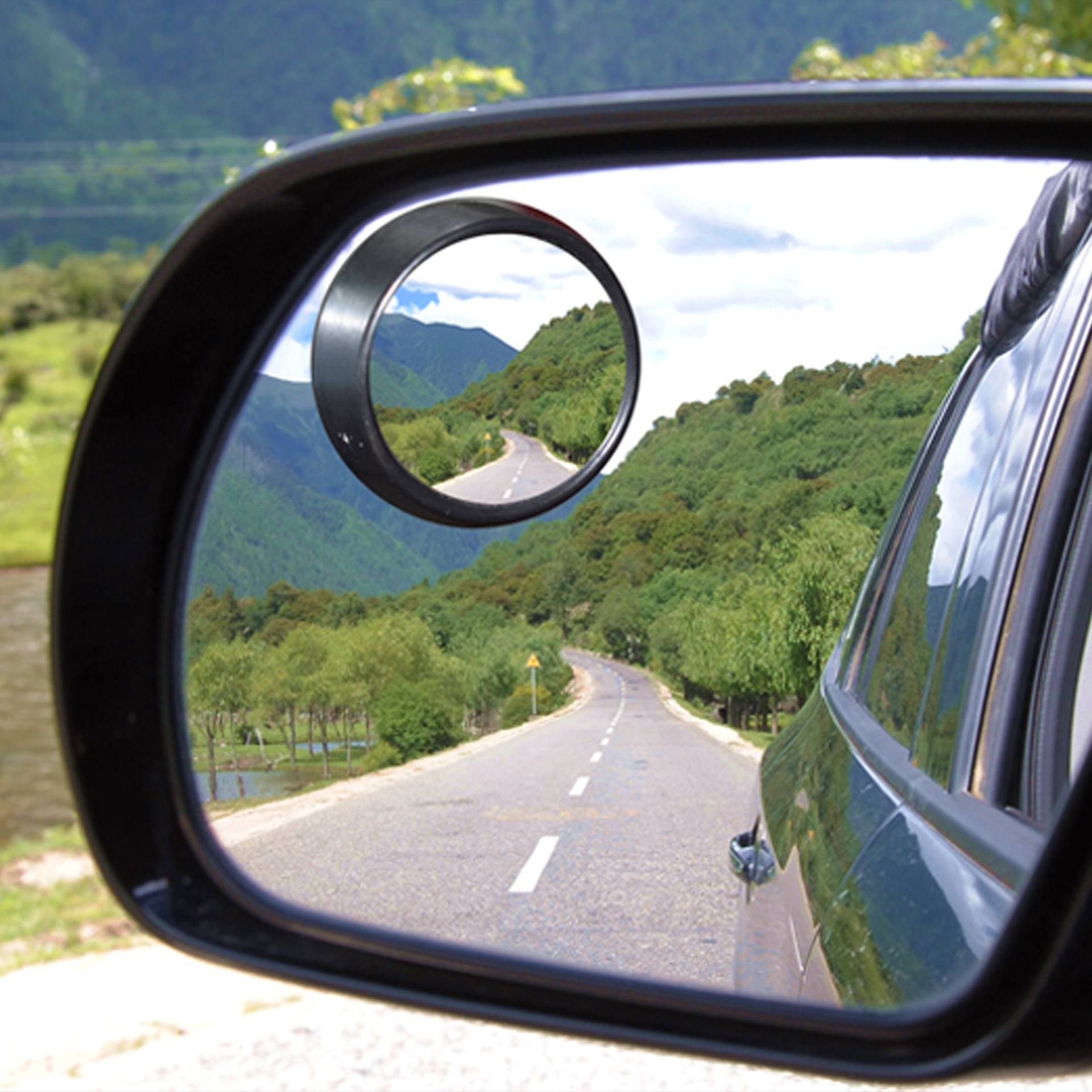 Car Rearview Auxiliary Mirror, Blind Magnification, Adjustable Small Round Mirror, High-definition Wide-angle Blind Mirror, Reversing Assist