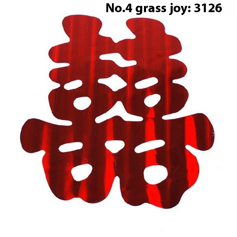 Wedding Happy Word Sequ Happy Word Wedding Decoration Supplies Wedding Room Layout Wedding Car Happy Word Sticker No.4 Caoxi3126